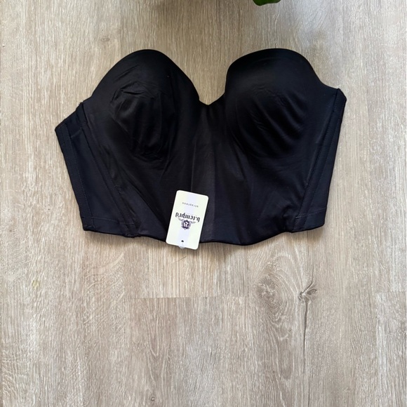 B.Tempted Black Cropped Bustier size 36B - Picture 2 of 5